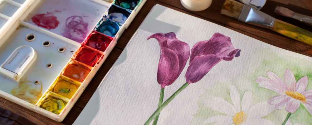 Рисование акварелью для начинающих: 5 техник создания эффектных иллюстраций пошагово