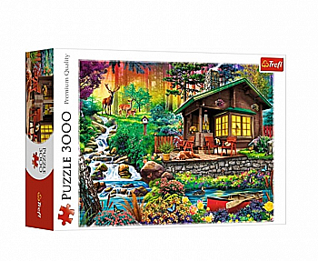 Пазл "3000" - Будинок у лісі, Trefl, 33074 Пазл "3000" - Будинок у лісі, Trefl, 33074