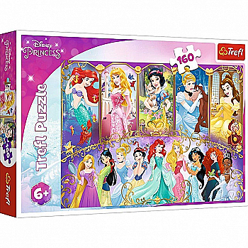 Пазл "160" - Портрети Принцес, Disney Princess, Trefl, 15407 Пазл "160" - Портрети Принцес, Disney Princess, Trefl, 15407