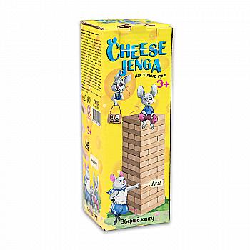 Гра настільна "Cheese Jenga, 48 брусків" (укр) 30718, ТМ "Strateg"