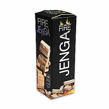 Гра настільна "Fire Jenga, 48 брусків" (укр) 30848, ТМ "Strateg" Гра настільна "Fire Jenga, 48 брусків" (укр) 30848, ТМ "Strateg"