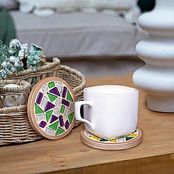 Набор для творчества "Хрустальное стекло, мозаика. Подставка для чашек", MA1001