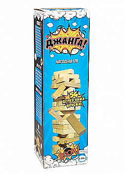 Гра розважальна "Джанга, 54 бруски" (укр) 30770, ТМ "Strateg"