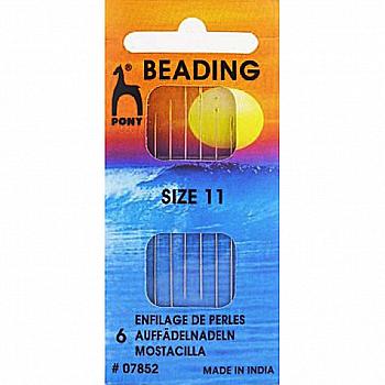 Голка Pony (Індія) №1110 бісерна (блістер), 07852 ТМ "ВДВ" Голка Pony (Індія) №1110 бісерна (блістер), 07852 ТМ "ВДВ"