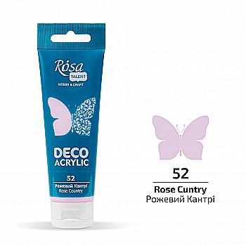 Акрил для декора, Розовый кантри, матовый, 75 мл, ROSA TALENT Акрил для декора, Розовый кантри, матовый, 75 мл, ROSA TALENT