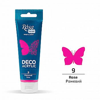 Акрил для декора, Розовый, матовый, 75 мл, ROSA TALENT Акрил для декора, Розовый, матовый, 75 мл, ROSA TALENT