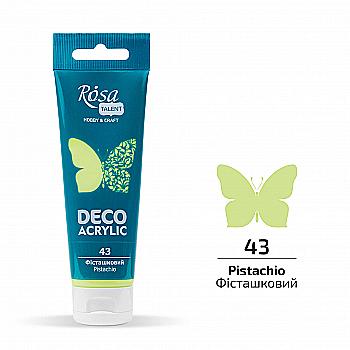 Акрил для декора, Фисташковый, матовый, 75 мл, ROSA TALENT Акрил для декора, Фисташковый, матовый, 75 мл, ROSA TALENT