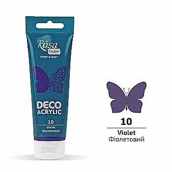 Акрил для декора, Фиолетовый, матовый, 75 мл, ROSA TALENT Акрил для декора, Фиолетовый, матовый, 75 мл, ROSA TALENT