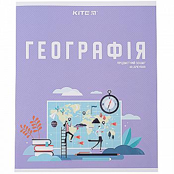 Зошит 48 кл, Предметка - Географія, софт тач+УФ, Urban, K23-240-29 Зошит 48 кл, Предметка - Географія, софт тач+УФ, Urban, K23-240-29