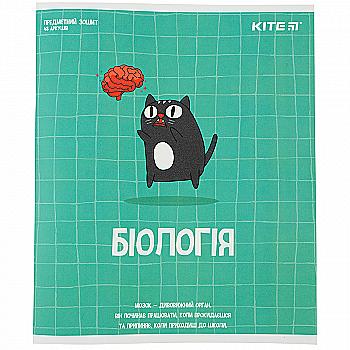 Зошит 48 кл, Предметка - Біологія, софт т.гібр л, Cat, K23-240-17 Зошит 48 кл, Предметка - Біологія, софт т.гібр л, Cat, K23-240-17