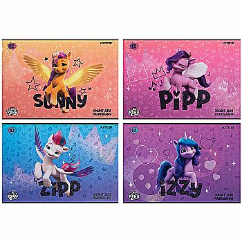 Альбом для рисования 12 л., скоба, УФ лак+глитер, LP, LP23-241 Альбом для рисования 12 л., скоба, УФ лак+глитер, LP, LP23-241