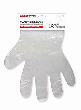 Рукавички PRO п/е HDPE 25*30, на планці, 100 шт/уп Рукавички PRO п/е HDPE 25*30, на планці, 100 шт/уп