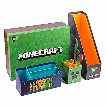 Органайзер настольный в наборе "Minecraft" картон, 4 предм., 450108 Yes Органайзер настольный в наборе "Minecraft" картон, 4 предм., 450108 Yes