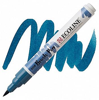 Кисть-ручка Ecoline Brushpen (508), Прусская синяя, Royal Talens Кисть-ручка Ecoline Brushpen (508), Прусская синяя, Royal Talens