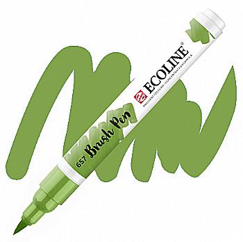 Кисть-ручка Ecoline Brushpen (657), Зеленая бронзовая, Royal Talens Кисть-ручка Ecoline Brushpen (657), Зеленая бронзовая, Royal Talens