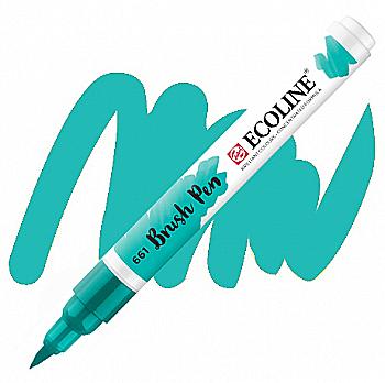 Кисть-ручка Ecoline Brushpen (661), Бирюзовая зеленая, Royal Talens Кисть-ручка Ecoline Brushpen (661), Бирюзовая зеленая, Royal Talens