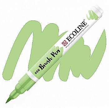 Кисть-ручка Ecoline Brushpen (666), Пастельная зеленая, Royal Talens Кисть-ручка Ecoline Brushpen (666), Пастельная зеленая, Royal Talens