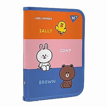 Папка для зошитів пласт. на блискавці В5 "Line Friends", 492155 Yes Папка для зошитів пласт. на блискавці В5 "Line Friends", 492155 Yes