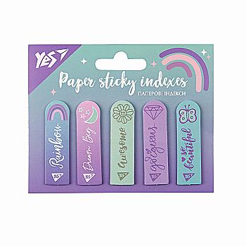 Індекси паперові "Glamour", 55*15 мм, 100 шт, YES, 170390