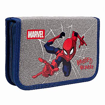 Пенал твердий YES HP-04 "Marvel Spiderman", одинарний з двома клапанами, 533144 Пенал твердий YES HP-04 "Marvel Spiderman", одинарний з двома клапанами, 533144