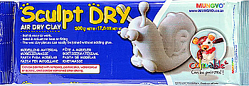 Масса для моделирования 500 г самозастывающая "Sculpt Dry" (MW500), белая, TT6198 MUNGYO Масса для моделирования 500 г самозастывающая "Sculpt Dry" (MW500), белая, TT6198 MUNGYO