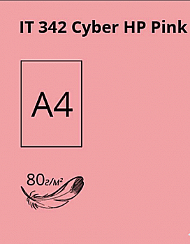 Бумага A4 100 л, 80 г/м2, неон Neon Pink 342 (розовый), Crystal Color Paper Бумага A4 100 л, 80 г/м2, неон Neon Pink 342 (розовый), Crystal Color Paper