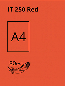 Папір A4 100 арк, 80 г/м2, інт Red 250 (червоний), Crystal Color Paper Папір A4 100 арк, 80 г/м2, інт Red 250 (червоний), Crystal Color Paper
