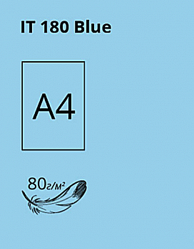 Папір A4 100 арк, 80 г/м2, паст Blue 180 (блакитний), Crystal Color Paper Папір A4 100 арк, 80 г/м2, паст Blue 180 (блакитний), Crystal Color Paper