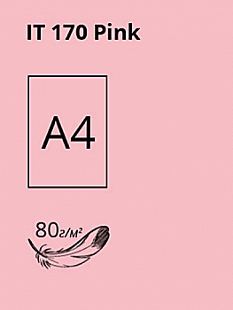 Папір A4 100 арк, 80 г/м2, паст Pink 170 (рожевий), Crystal Color Paper Папір A4 100 арк, 80 г/м2, паст Pink 170 (рожевий), Crystal Color Paper