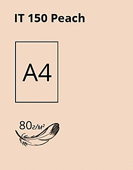 Папір A4 100 арк, 80 г/м2, паст Peach 150 (персик), Crystal Color Paper Папір A4 100 арк, 80 г/м2, паст Peach 150 (персик), Crystal Color Paper