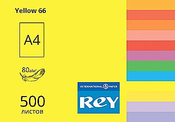 Папір A4 500 арк, 80 г/м2, інтенсів Yellow 66 (жовтий), REY Adagio Папір A4 500 арк, 80 г/м2, інтенсів Yellow 66 (жовтий), REY Adagio