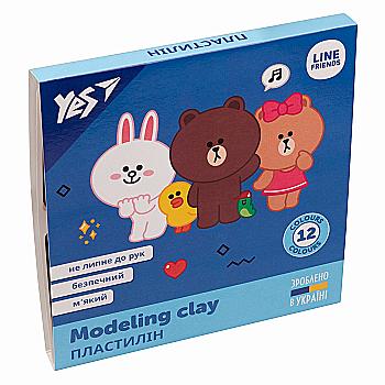 Пластилін 12 кол. "Line Friends" 240 г, 540621 Yes Пластилін 12 кол. "Line Friends" 240 г, 540621 Yes