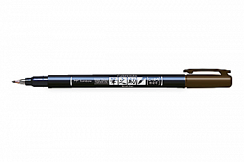 Кисть-ручка Brush Pen Fudenosuke на водной основе BH150, коричневый, WS-BH150 Tombow Кисть-ручка Brush Pen Fudenosuke на водной основе BH150, коричневый, WS-BH150 Tombow