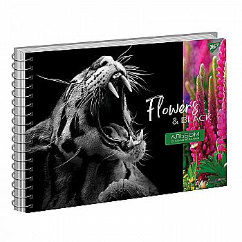 Альбом для малювання А4 20 арк./120 г/м "Flowers&Black" на спіралі, Yes (6759) Альбом для малювання А4 20 арк./120 г/м "Flowers&Black" на спіралі, Yes (6759)