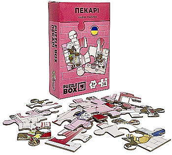 Набор пазлов "Пекари" 36 элементов, PB01 Набор пазлов "Пекари" 36 элементов, PB01