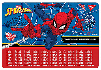 Подкладка для стола "Marvel.Spiderman" таблица умножения, 492051 Yes Подкладка для стола "Marvel.Spiderman" таблица умножения, 492051 Yes