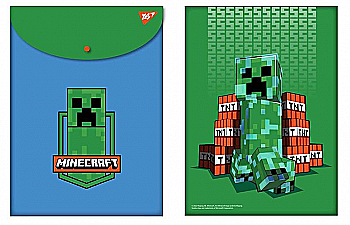Папка-конверт на кнопці А4 "Minecraft" вертикальна, 492078 Yes Папка-конверт на кнопці А4 "Minecraft" вертикальна, 492078 Yes