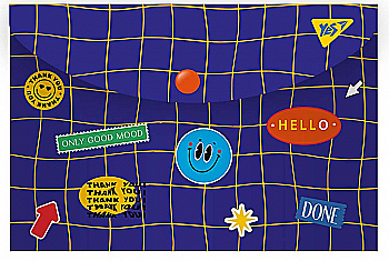 Папка-конверт на кнопці B5 "Sticky Mood", 492147 Yes