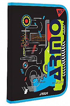 Папка факультативна  пласт. на блискавці А4 "Blaster", 491970 Yes