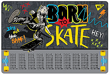 Подкладка для стола "Skate boom" таблица умножения, 492050 Yes Подкладка для стола "Skate boom" таблица умножения, 492050 Yes