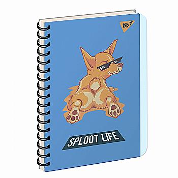 Тетрадь В6/144 кл. YES пл. обл. Sploot life, 681906