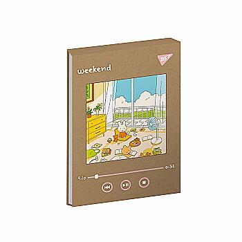 Блокнот B6/80 кл клей, білила "Weekend" крафт, 151931 YES