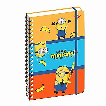 Блокнот А5 80 арк. "Minions" подв. спір., з гумкою, YES 151773 Блокнот А5 80 арк. "Minions" подв. спір., з гумкою, YES 151773