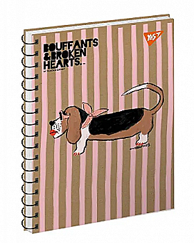 Зошит В6 120 кл. YES од. спіраль, білила "BBH" крафт, 681914