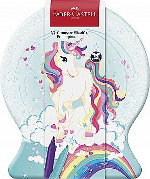 Фломастеры 33 цв. Connector "Unicorn", 155544 Faber-Castell Фломастеры 33 цв. Connector "Unicorn", 155544 Faber-Castell
