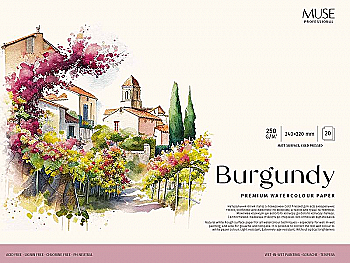 Блок для акварели, 240*320 20 л., 250г/м2, "Muse" Блок для акварели, 240*320 20 л., 250г/м2, "Muse"