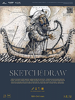 Блок для эскизов и рисования, 180*240 50 л. "Muse" Блок для эскизов и рисования, 180*240 50 л. "Muse"