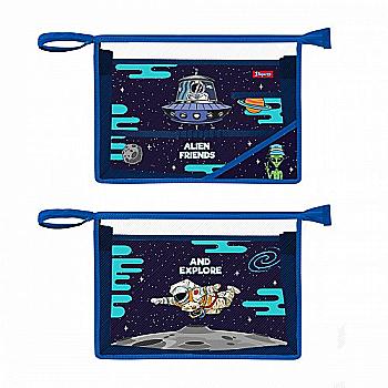 Папка-органайзер на блискавці А4 "Space", 1 Вересня, 492198 Папка-органайзер на блискавці А4 "Space", 1 Вересня, 492198
