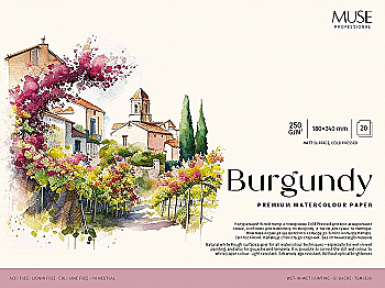 Блок для акварели, 180*240 20 л., 250г/м2, "Muse" Блок для акварели, 180*240 20 л., 250г/м2, "Muse"