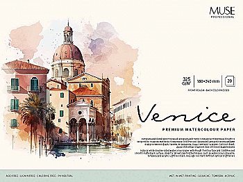 Блок для акварели, 180*240 20 л., 325 г/м2, "Muse" Блок для акварели, 180*240 20 л., 325 г/м2, "Muse"